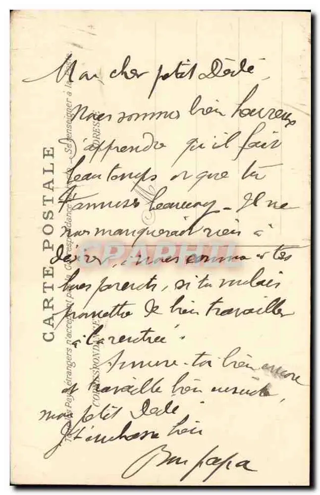 O Surcouf — Corveta da Marinha Francesa — Edição Maison Ratti, Neuveville, Charbonnay - Verso