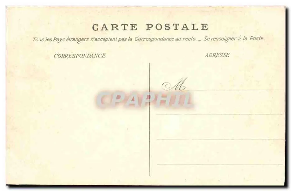 Le Surcouf — Corvette de la Marine Française — Édition Maison Hatt, Nouveautés, Cherbourg - Verso