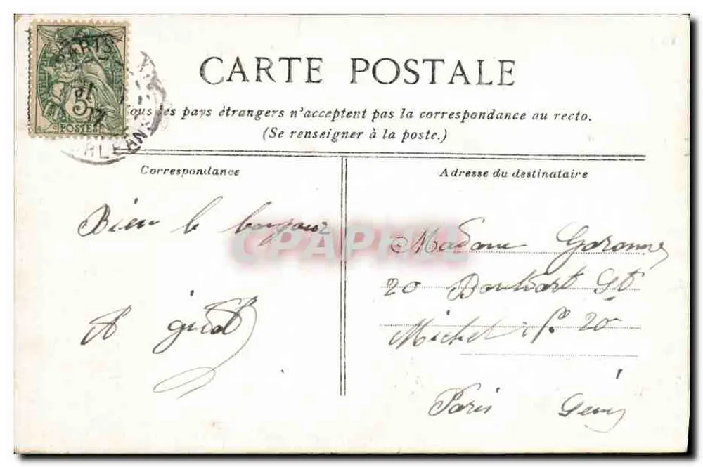 Cherbourg — Zerstörung des Kreuzers Le Lourville — Anonyme Ausgabe - Rückseite