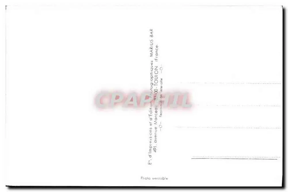 O navio L9007 — Trieuux — fotografado em Toulon em 24-2-1960 — Marius Bar - Verso