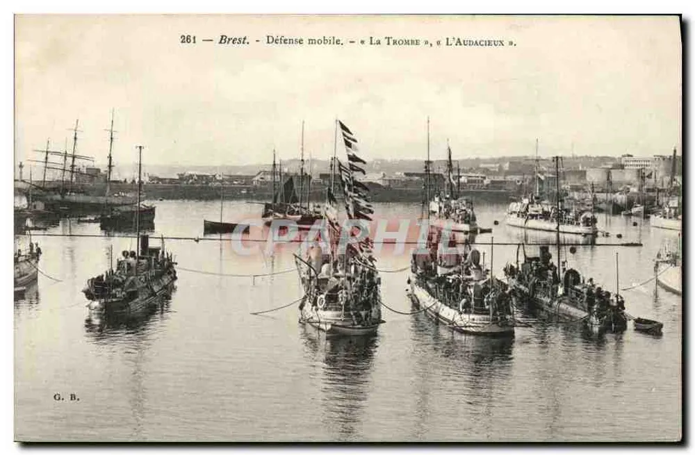 Brest - Mobiles Verteidigung - « La Trombe », « L'Audacieux » - Vorderseite
