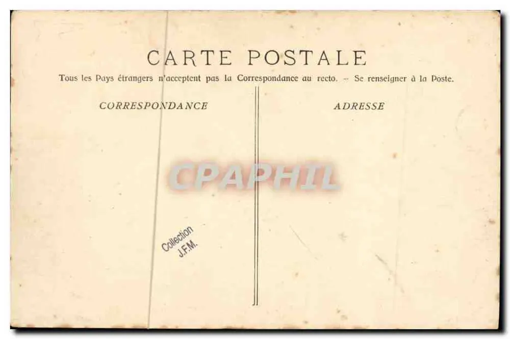 Le Valmy — Panzerkreuzer der Küstenwache — A. Bougault n°585 - Rückseite