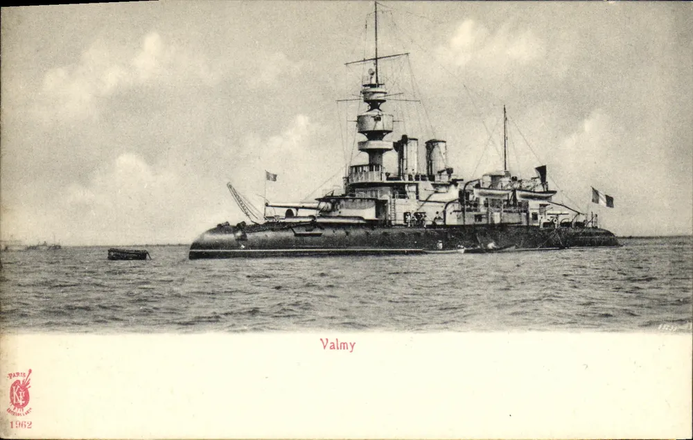Kriegsschiff Valmy — Frankreich — Verlag Paris 1962 - Vorderseite