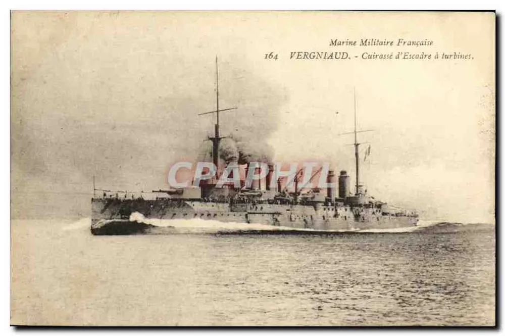 Schiff VERGniaud — Französische Marine — Verlag VERGniaud, Nr. 164 - Vorderseite