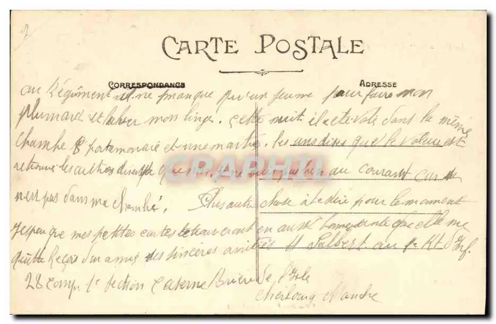 O encouraçado "Vérité" a 19 nós — Coleção F. C., Cherbourg - Verso