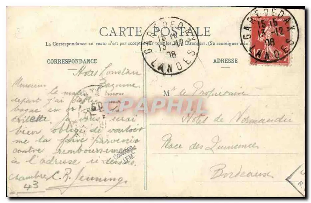 Bordeaux - Der Panzerkreuzer "Vérité" nach der Stapelung - BR 424 - Rückseite