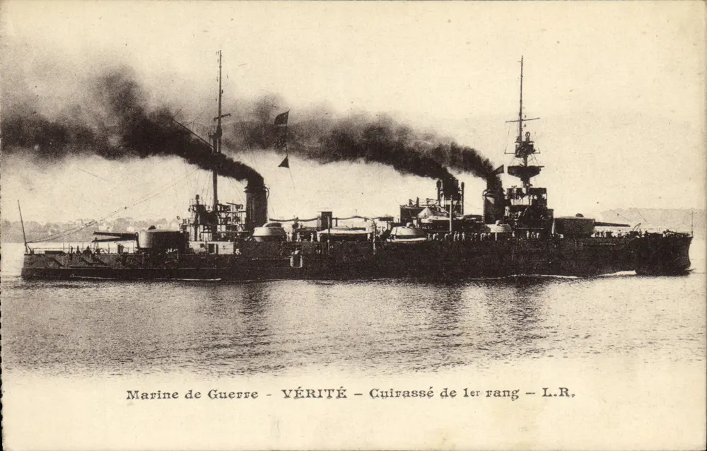 Marinekräfte - VÉRITÉ - Schlachtschiff erster Klasse - L.R. - Vorderseite
