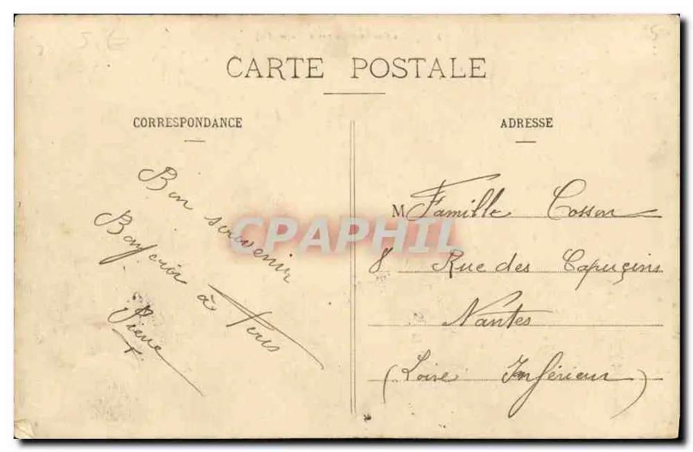 Der Panzerkreuzer Victor-Hugo — Sammlung H. Laurent, Port-Louis - Rückseite