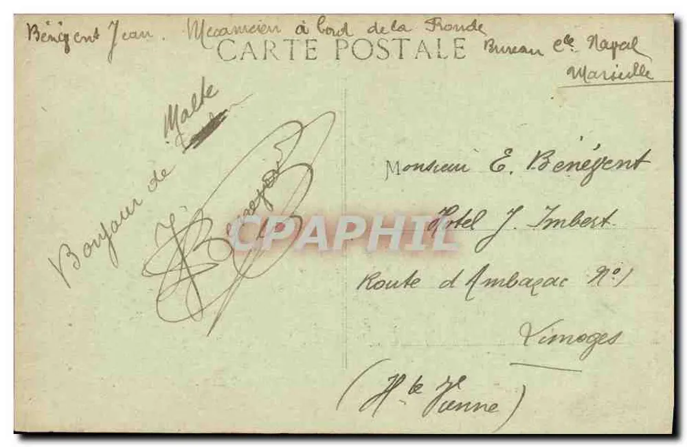 Marinekräfte - VICTOR-HUGO - L.R. - Rückseite