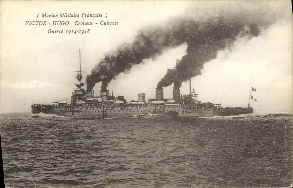Victor Hugo — Schlachtschiff — Französische Marine - Vorderseite