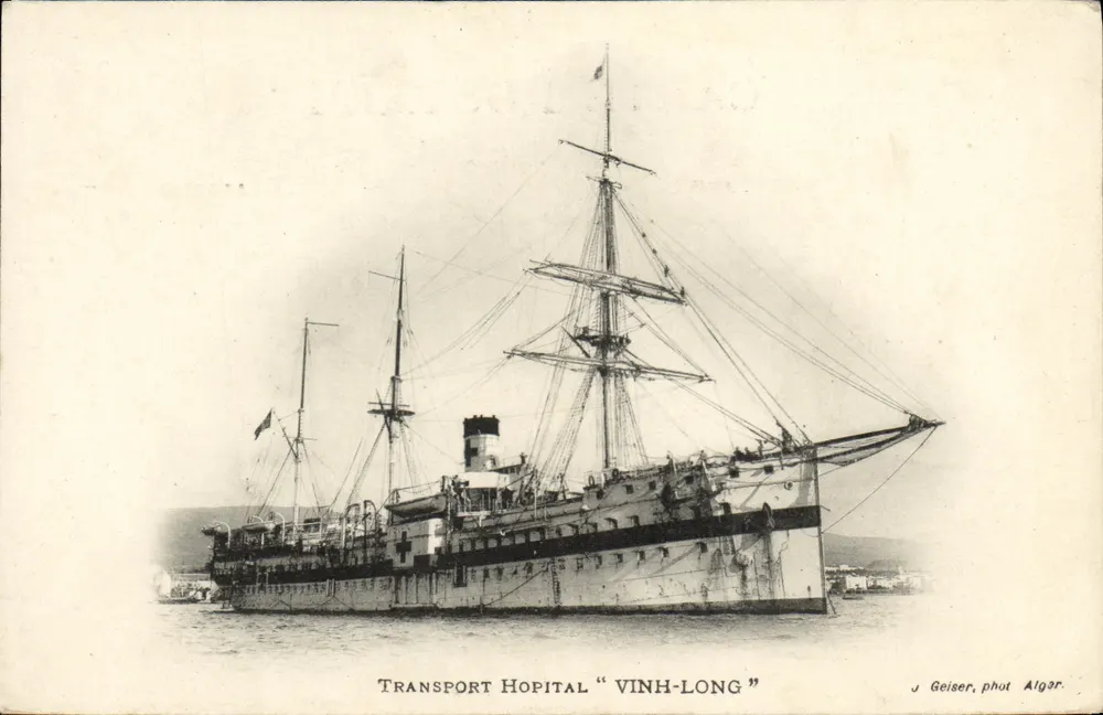 Transport Hospital "Vinh-Long" — militärisches Schiff — J. Geiser, phot Algar - Vorderseite