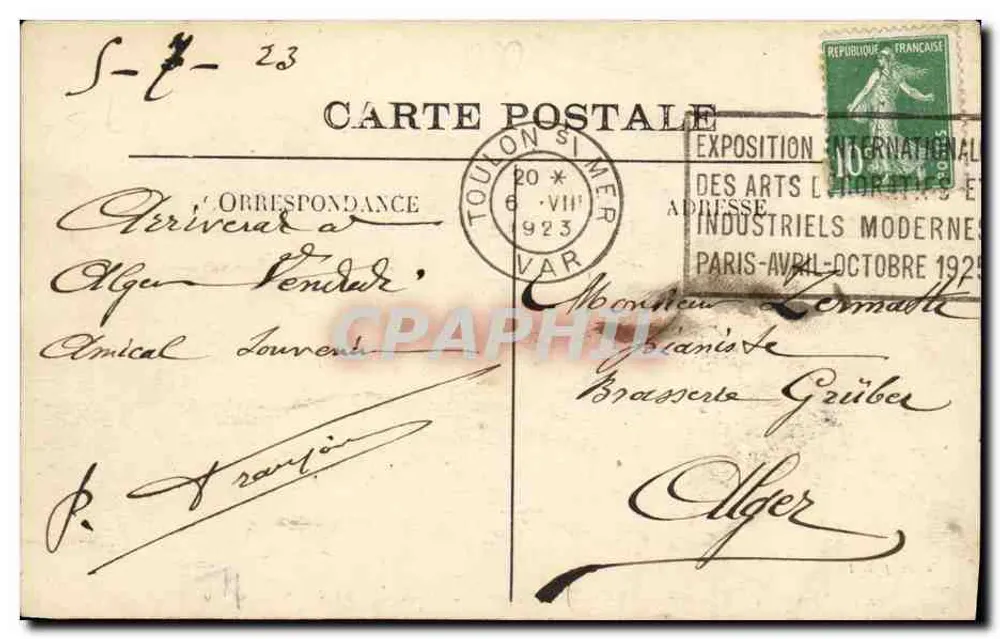 Marinha de Guerra — VOLTAIRE — Cruzador de Primeira Linha — Editor L. Duf - Verso