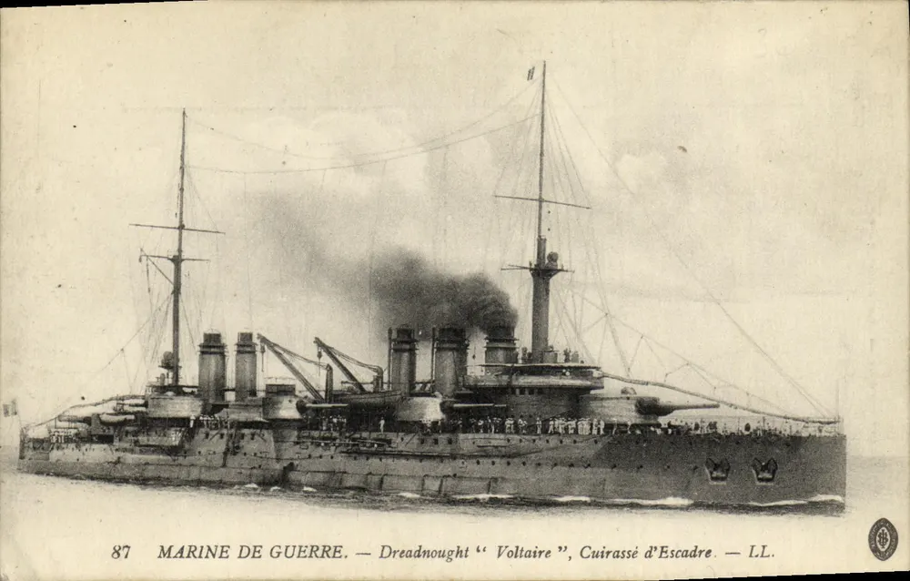 Dreadnought "Voltaire", Schlachtkreuzer — LL. — Marine — Nr. 87 - Vorderseite