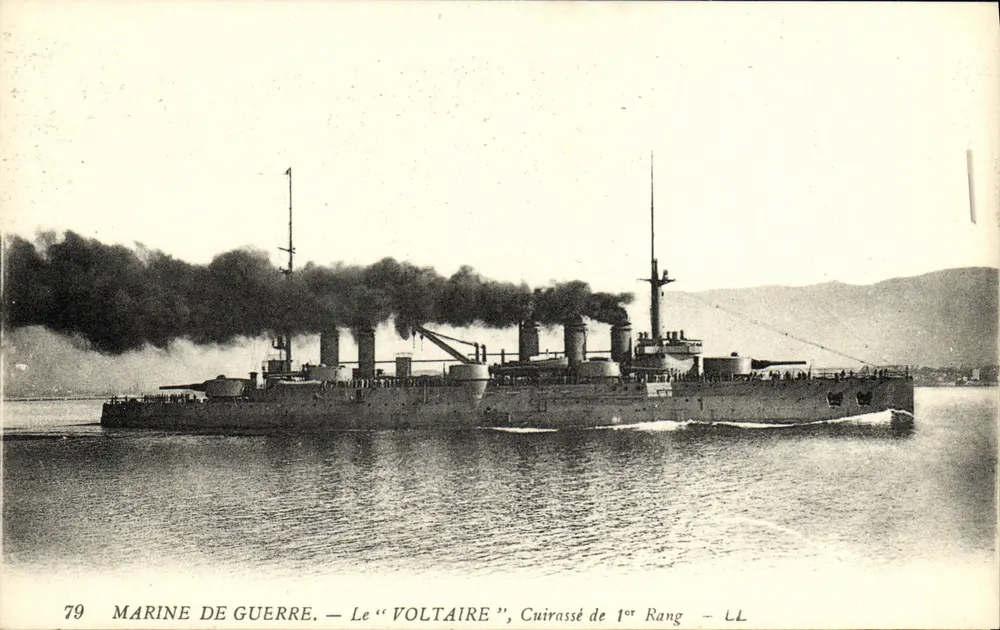 Der "Voltaire", Schlachtschiff erster Klasse — Kriegsmarine — Nr. 79 - Vorderseite