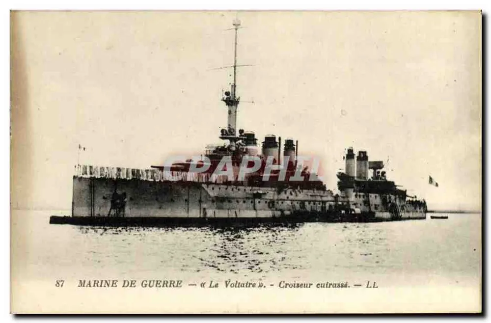 Kriegsmarine — « Le Voltaire » — Panzerkreuzer — L.L. - Vorderseite