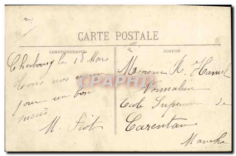 Der Panzerkreuzer "Voltaire" in vollen Geschwindigkeit — Sammlung F. C., Cherbourg - Rückseite