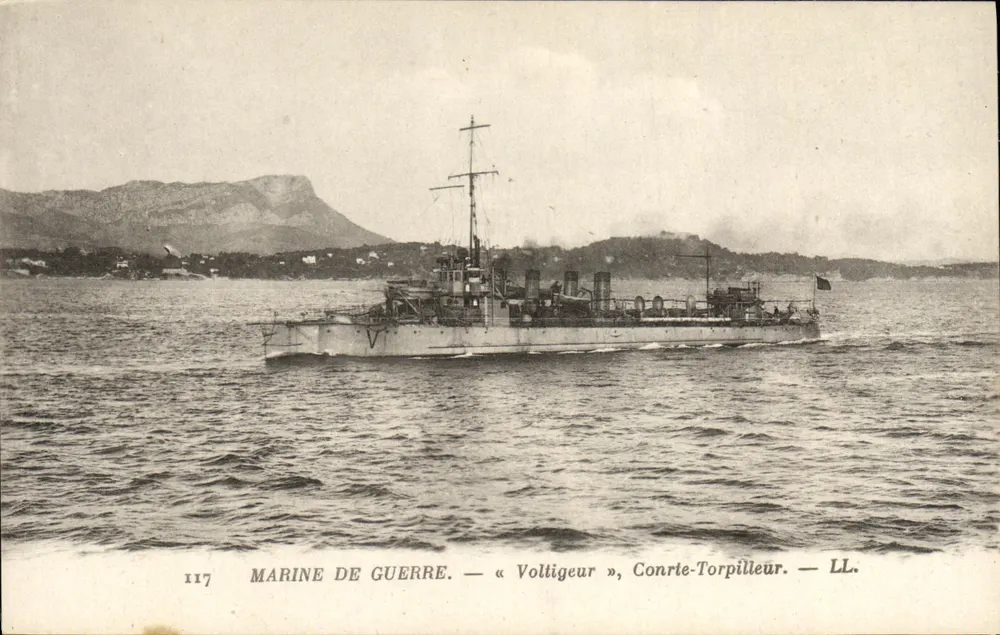 Marina Militare — « Voltigeur », Contratorpilatore — LL. — N° 117 - Recto