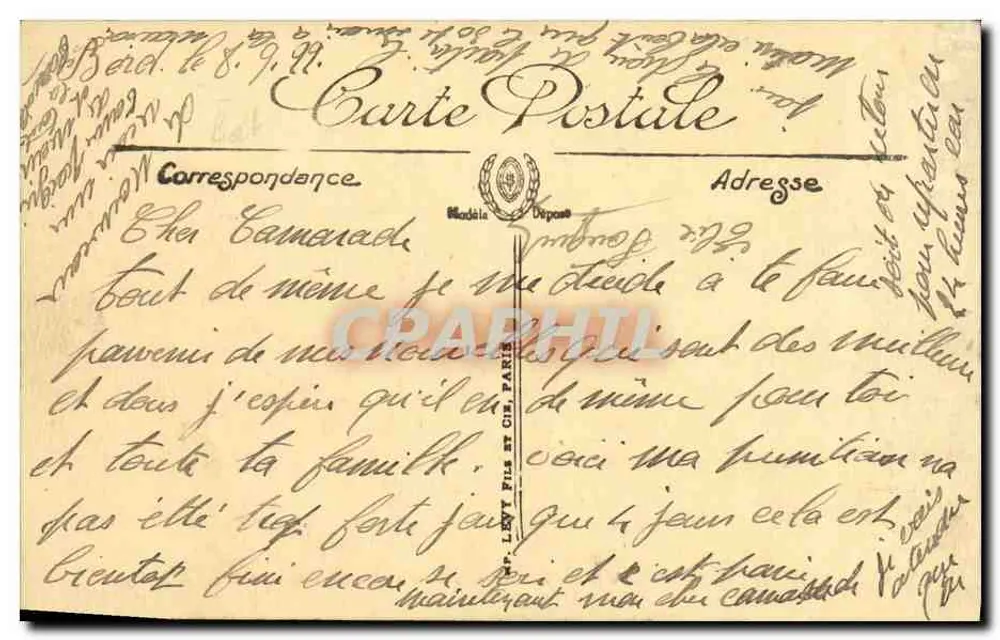 Marine de guerre — « Waldeck-Rousseau » Panzerkreuzer der 1. Klasse — LL - Rückseite