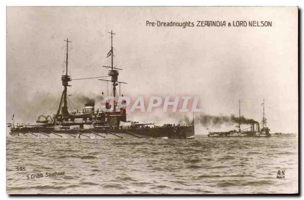 Vor-Dreadnoughts ZÉRANIA & LORD NELSON — S. Cribb, Southsea - Vorderseite