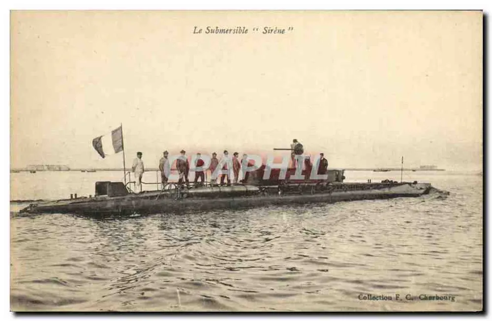 Der U-Boot "Sirène" — Sammlung F. C. Cherbourg - Vorderseite
