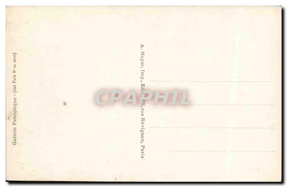 Submarino E.9 — S. Cribb Southsea, n°594 — Paris - Verso