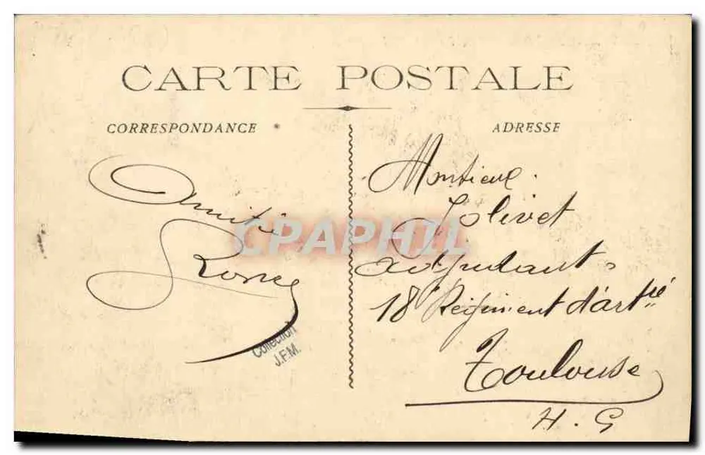 Marinha Militar Francesa "Alose" Submarino — Édit. E.P. Toulon, n°200 - Verso