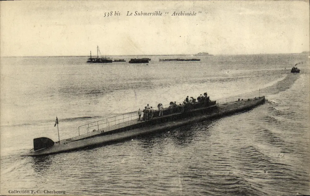 Das U-Boot "Archimède" — Sammlung F. C. Cherbourg, Nr. 538 bis - Vorderseite