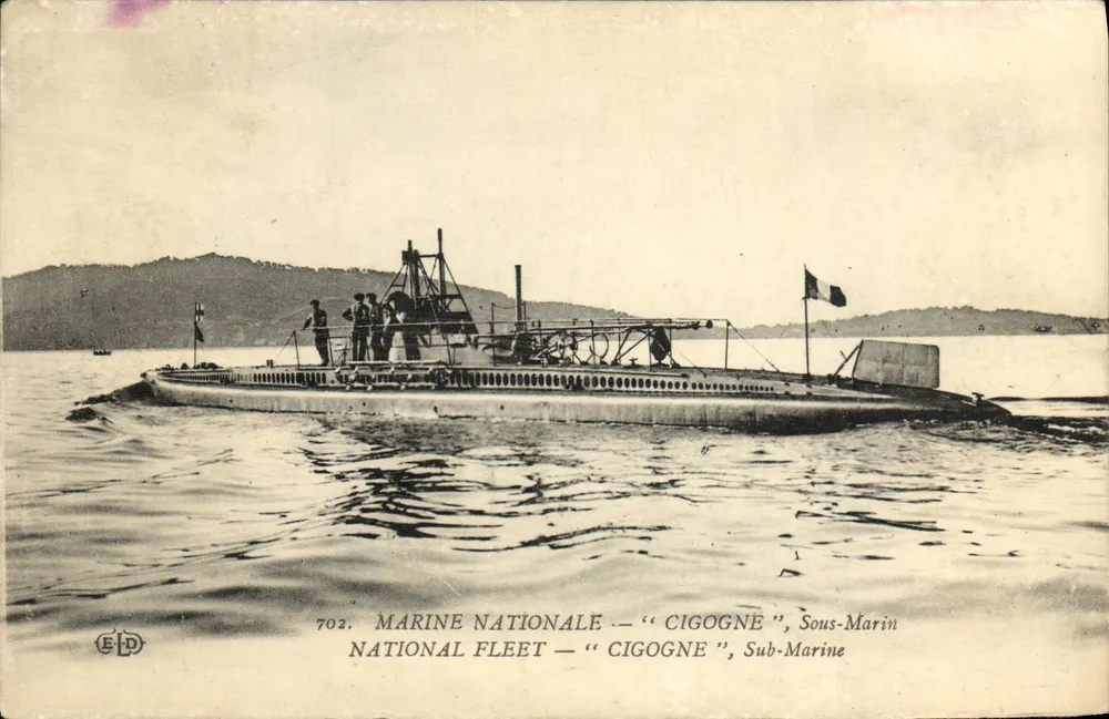 Marinha Nacional — "Cigogne", Submarino — Editora ELD, n° 702 - Frente
