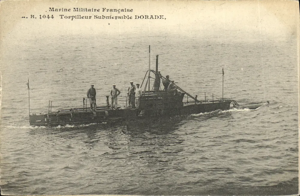 Französische Marinekräfte — U-Boot-Torpedoboot DORADE, n° R. 1044 — unbekannte Ausgabe - Vorderseite