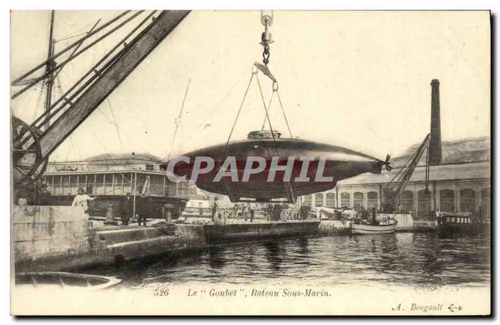 Der "Goubet", U-Boot — A. Bougault, Nr. 526 - Vorderseite