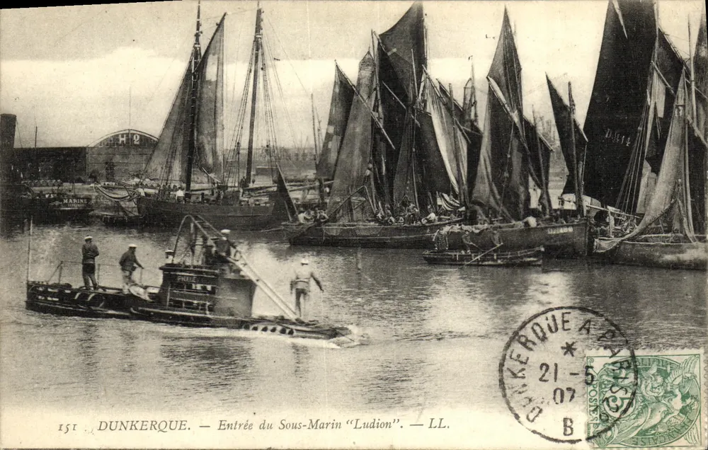 Dunkirk — Einlass des U-Bootes "Ludion" — LL. — 151 - Vorderseite