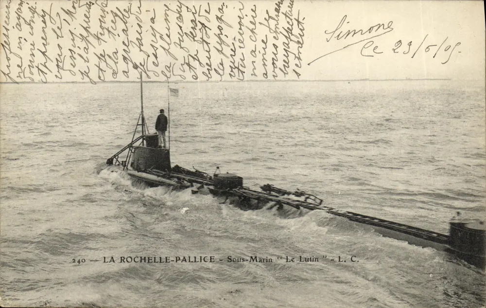 La Rochelle-Pallice — U-Boot "Le Lutin" — L. C. — n°240 - Vorderseite