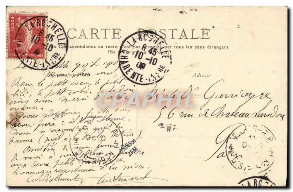 La Pallice-Rochelle — U-Boot "La Méduse" — L. C. n°258 - Rückseite