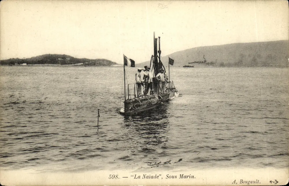 La Naïade — U-Boot — A. Bougault, n° 598 - Vorderseite