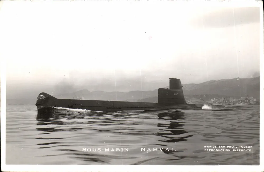 Submarino Narval — Toulon — Marius Bar Phot. - Frente