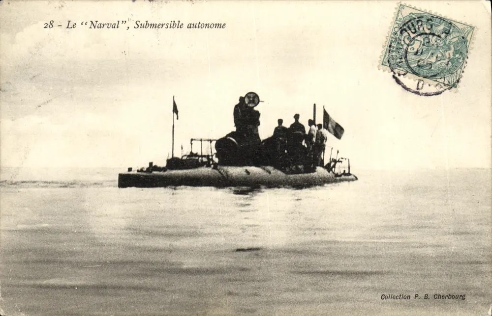 Der ‘Narval’, autonomer Unterseeboots — Sammlung P. B. Cherbourg - Vorderseite