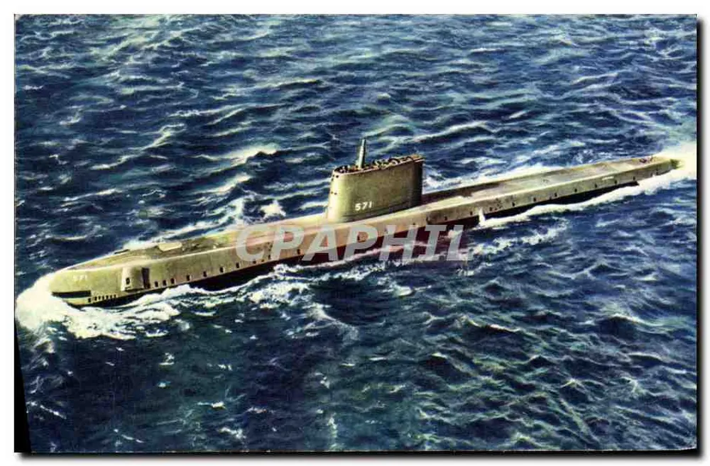 Het Nautilus — Eerste atoomsubmarinetje — Uitgegeven door het Nationaal Comité voor de Jeugd - Voorkant
