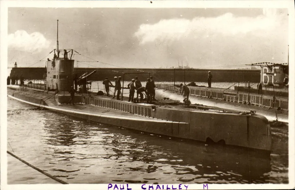 Submarino Paul Chailley — Marina de Guerra — n.º 186 - Anverso