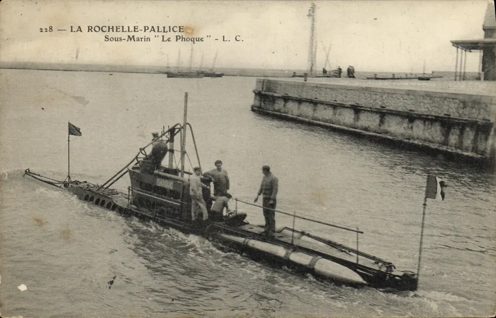 La Rochelle-Pallice — U-Boot "Le Phoque" — L. C. n°228 - Vorderseite