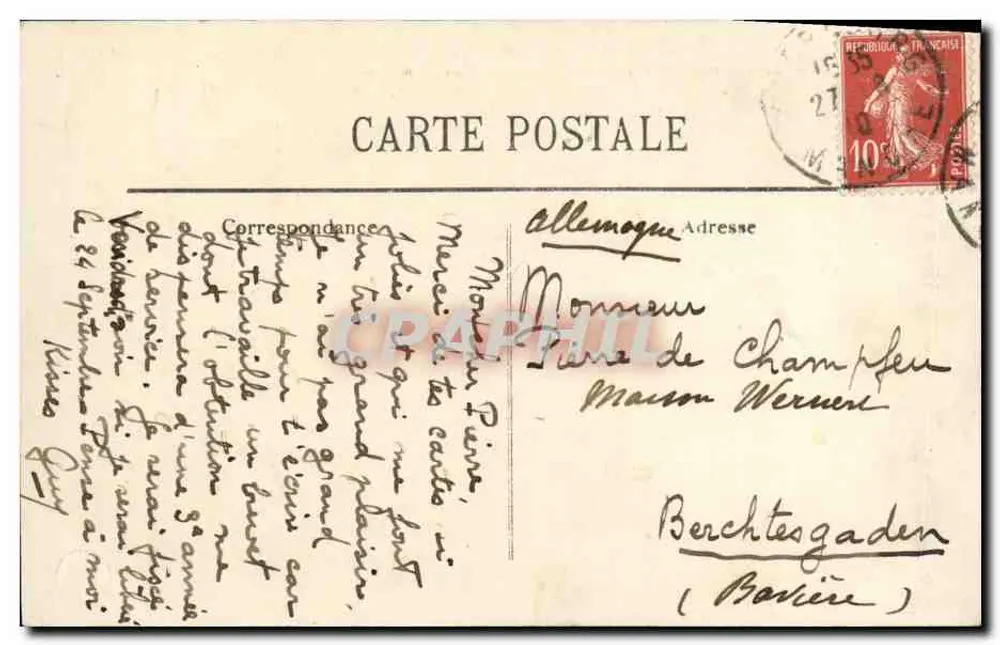 O Submersível "Pluviose" — naufrage le 26 mai 1910 devant Calais — éditeur Calais - Verso