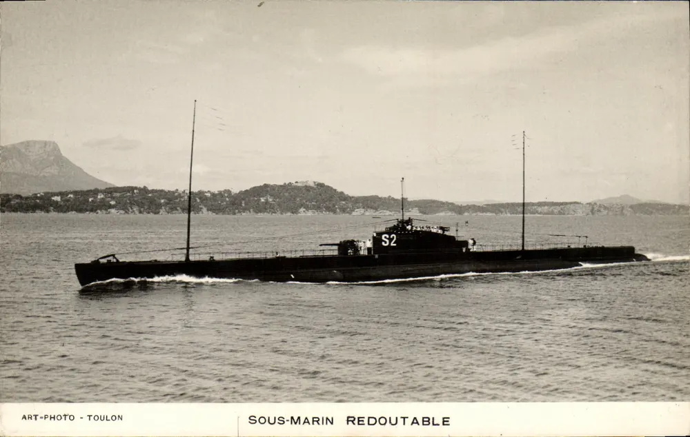 Submarino Redoutable — S2 — ART-PHOTO - TOULON - Frente