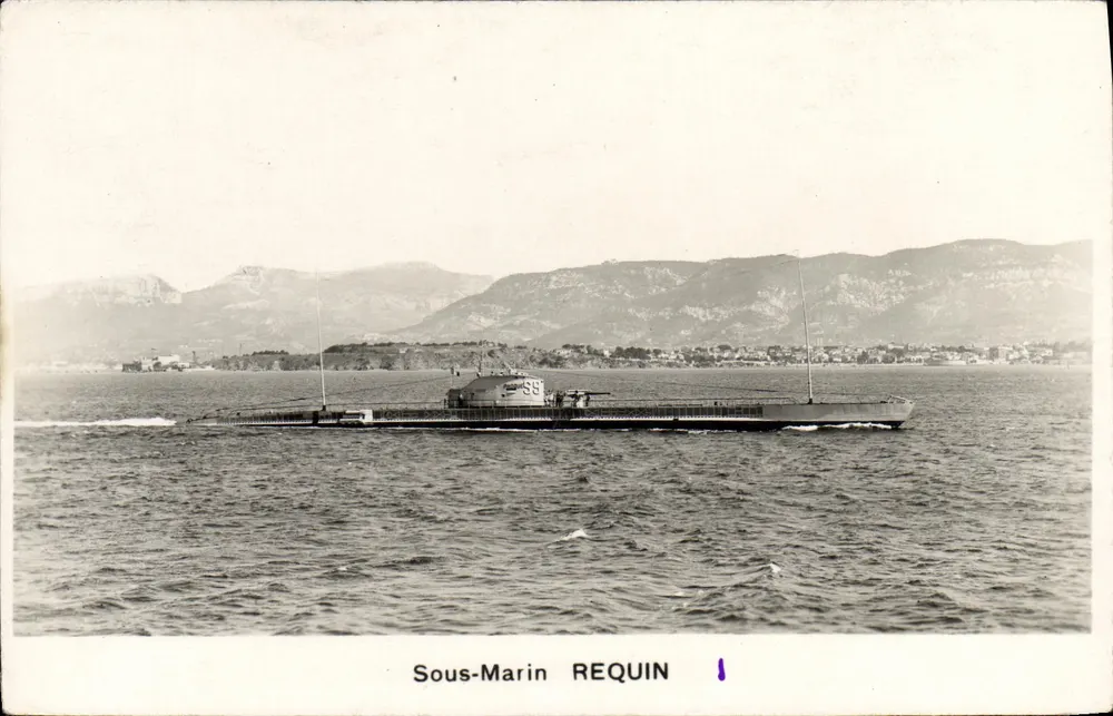 Submarino REQUIN — Série 1 — Editor não visível - Frente