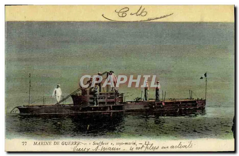 Marine — « Souffleur », U-Boot — LJ. — Verlag Lévy Fils et Cie, Paris - Vorderseite