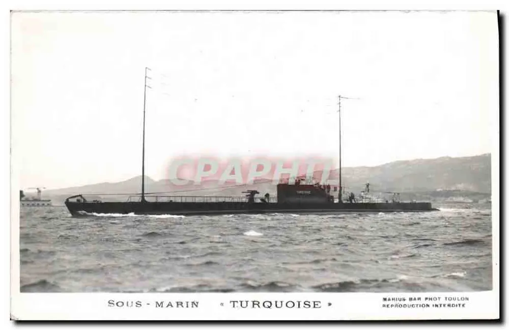 Submarino « Turquoise » — Toulon — Mahiùs Bar Phot - Frente