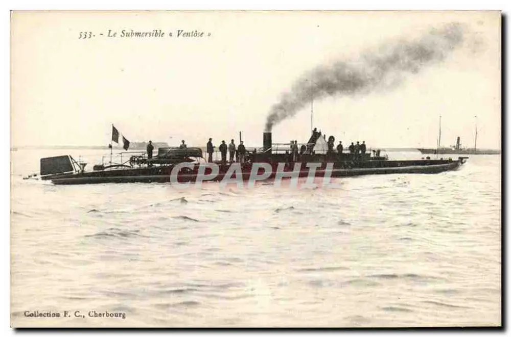 Der U-Boot « Ventôse » — Sammlung F. C., Cherbourg — n° 533 - Vorderseite