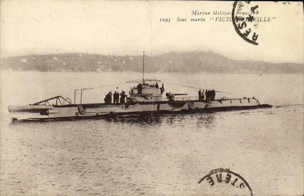 Sous-marin "Victorieuse" — Marine Militaire Française, 1909 — éditeur non visible - Vorderseite