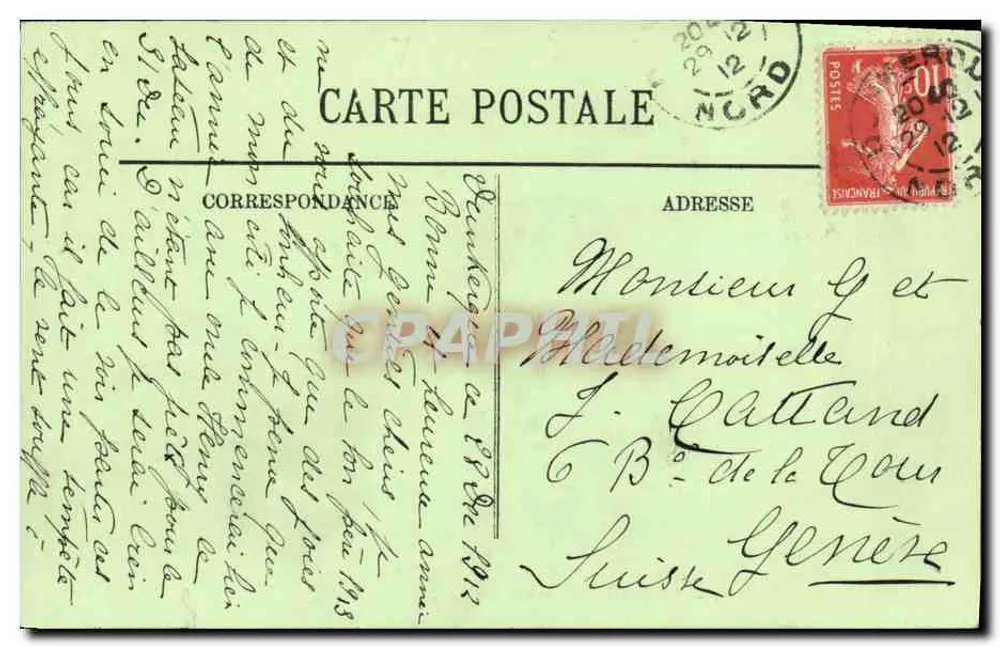 Dunkerque — Ein U-Boot im Schleusentor — Verlag: L. D. 240 - Rückseite