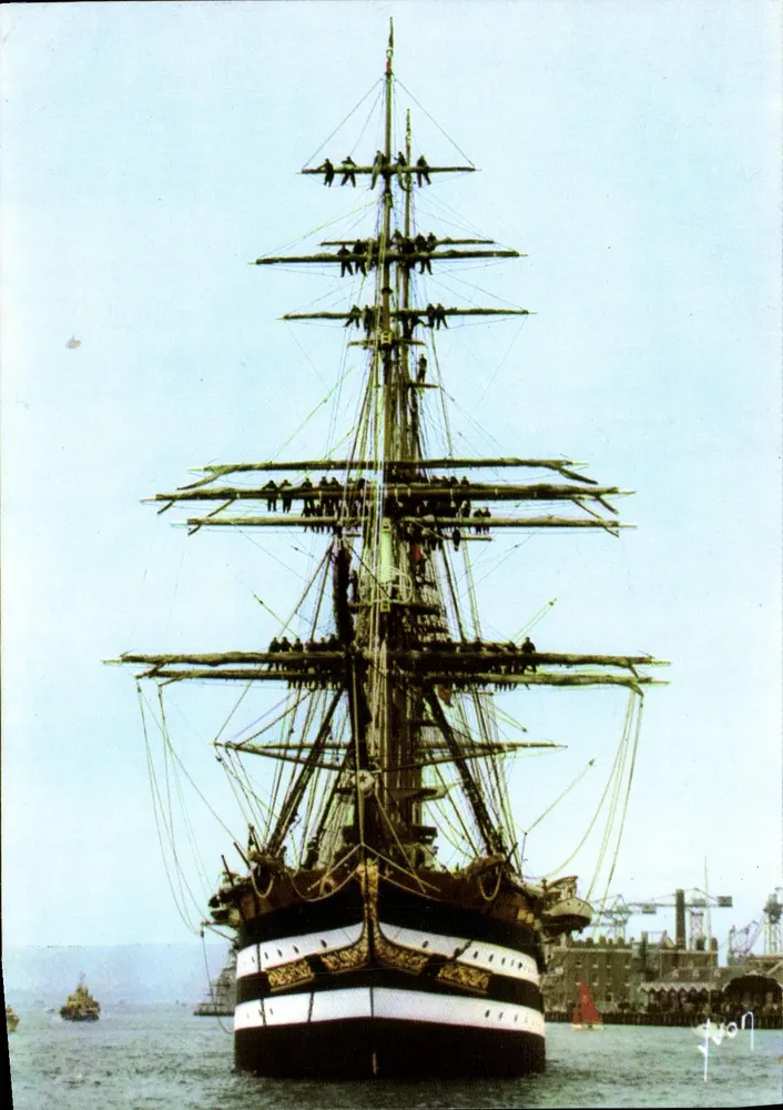 Amerigo Vespucci — italienisches Schulschiff — Éditions d'art yvon - Vorderseite