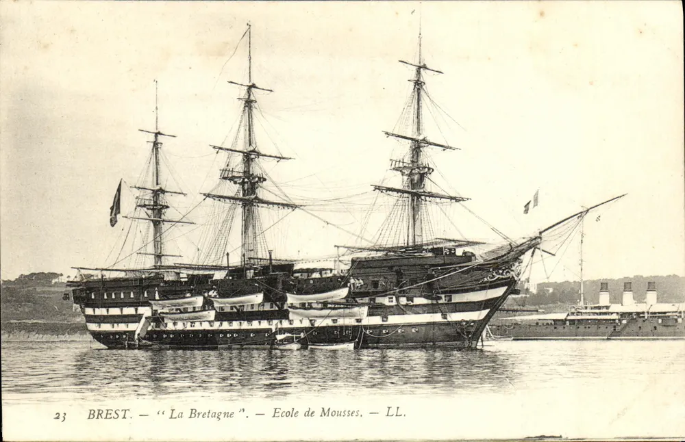 BREST — "La Bretagne" — Escola de Mousses — LL. - Frente