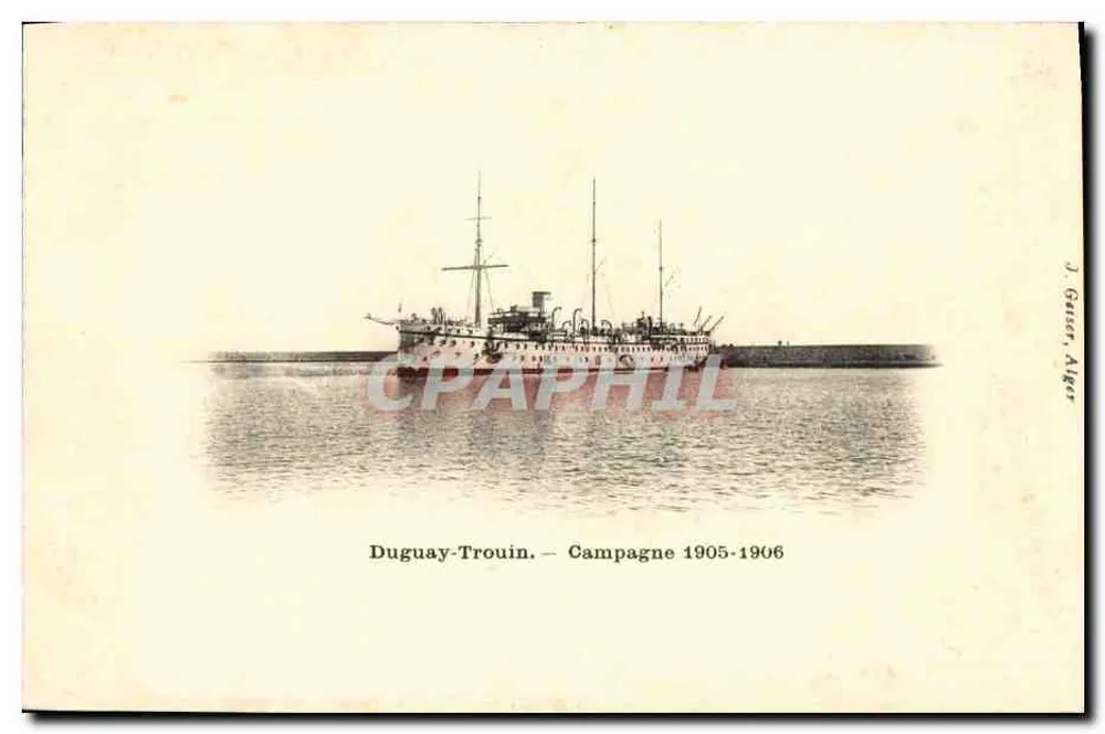 Duguy-Trouin — Kampagne 1905-1906 — J. Gassar, Alger - Vorderseite